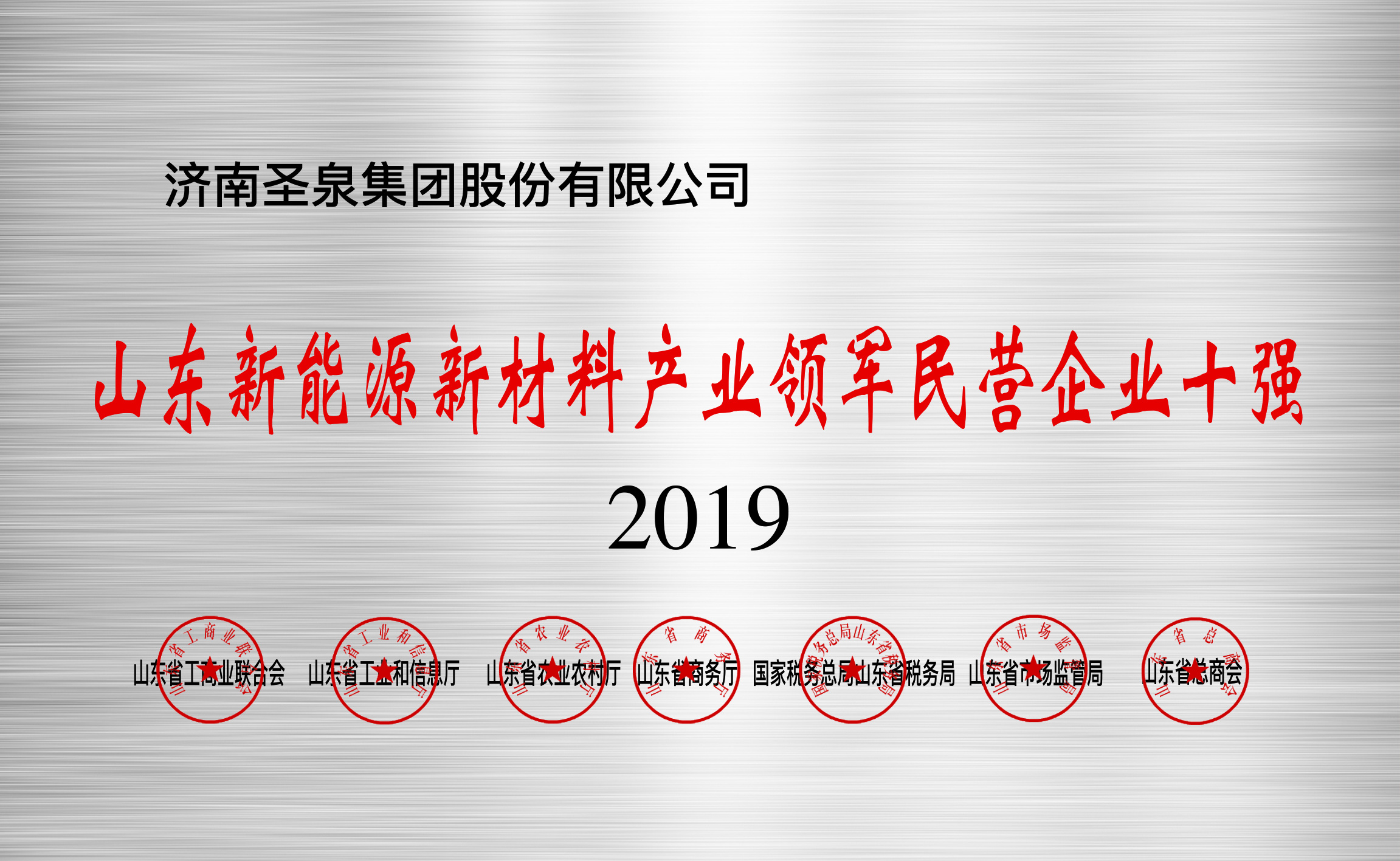 山东省新能源新材料产业领军民营十强